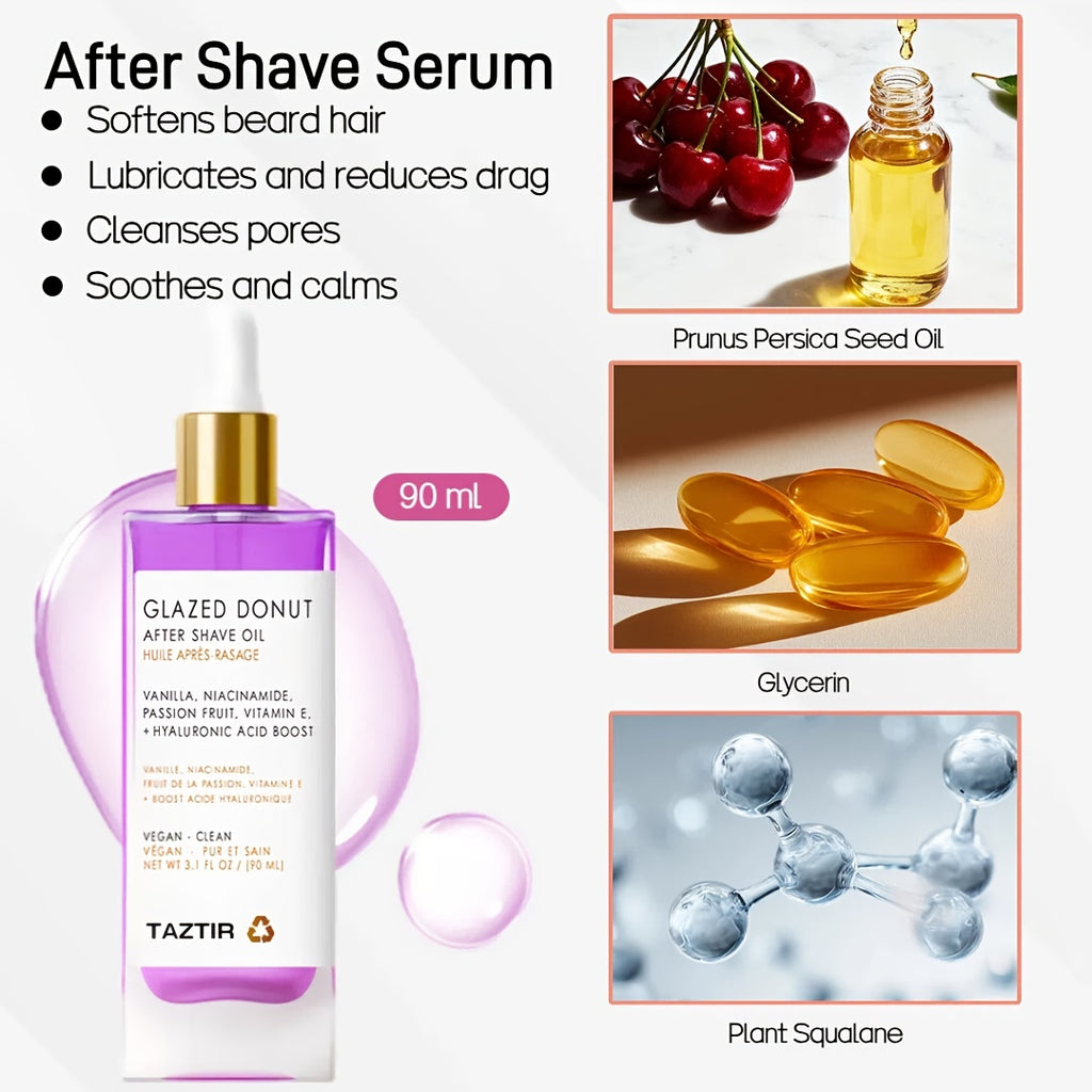 SmoothGlideBeauty: Shaving Kit:coconut Scented Moisturizing Lotion,, Pre-Shav Shave Gele & Post-Shave Serum, Donut Applicator & Brush - Smooth, Ingrown Hair